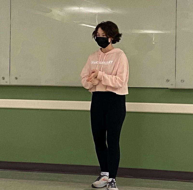 Henley Verhagen is pictured here, teaching a class.