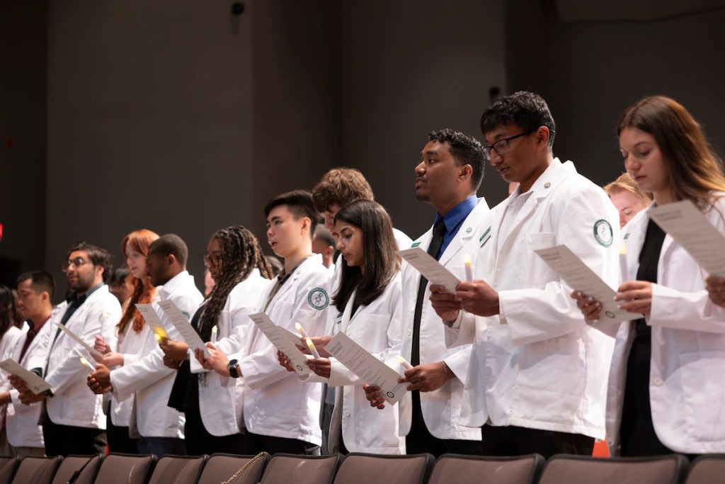 Binghamton University’s Doctor of Pharmacy Class of 2030 receive white coats
